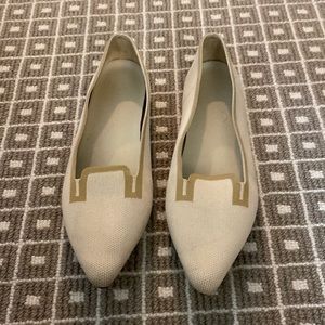 Tan Pointed Toe Vivaia Flats
